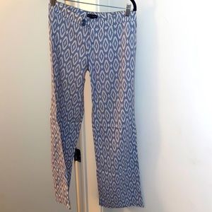 Printed straight leg pants